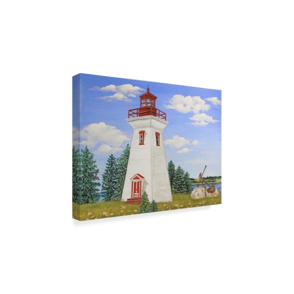 Jean Plout 'Summer Lighthouse 2' Canvas Art,18x24